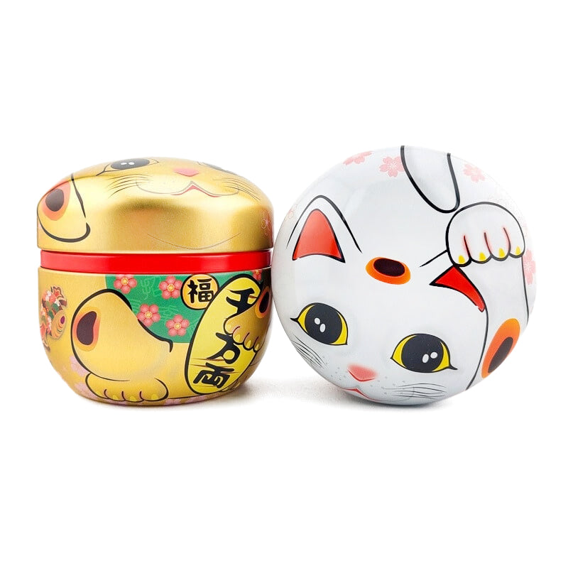 Coffret Deux Boîtes à Thé Métal Maneki Neko