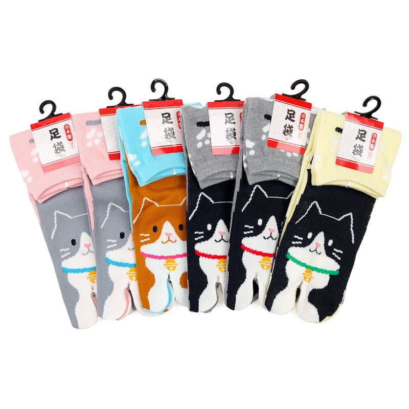 Lot Chaussettes Tabi Neko - 6 Paires - EU 36-40