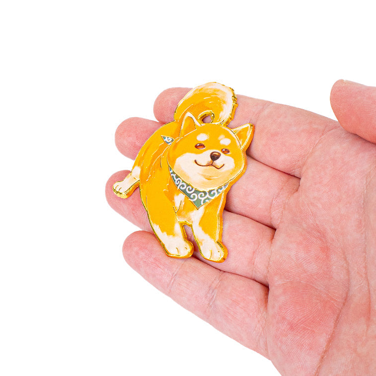Magnet Japonais en Métal Shiba Inu