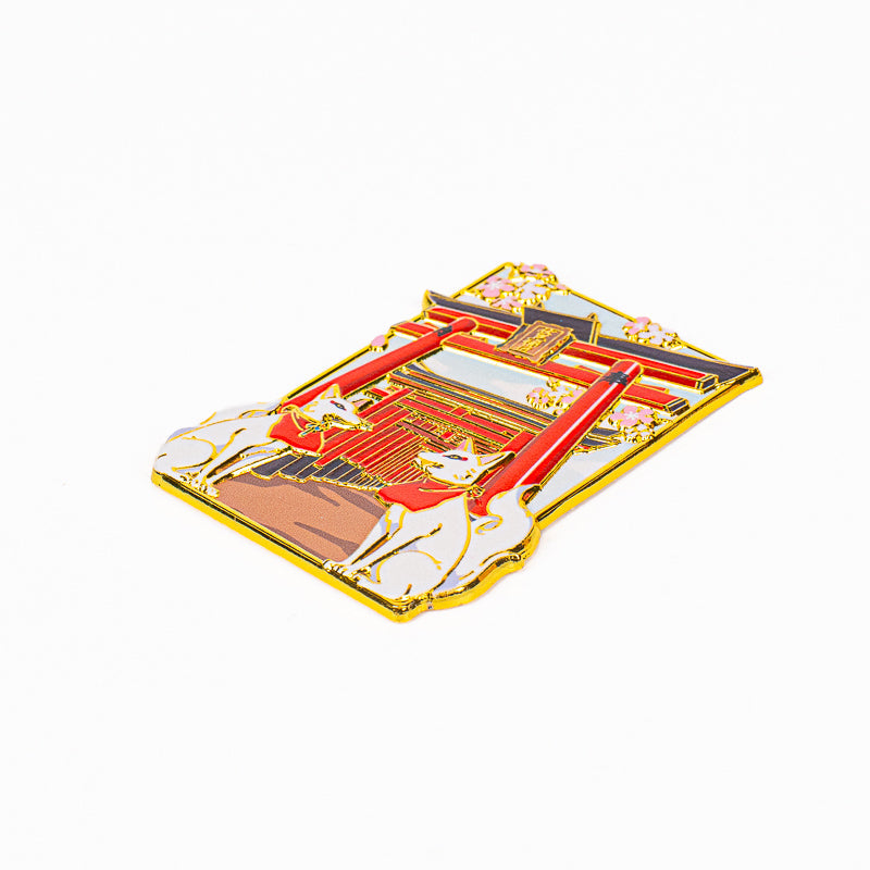 Magnet Japonais en Métal Torii et Kitsune