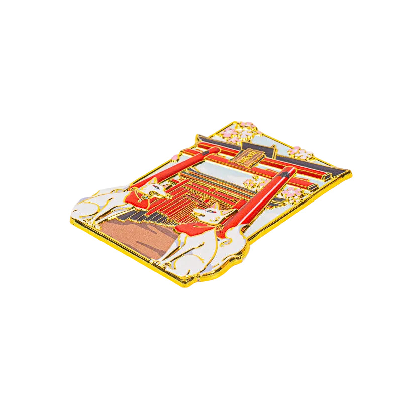 Magnet Japonais en Métal Torii et Kitsune