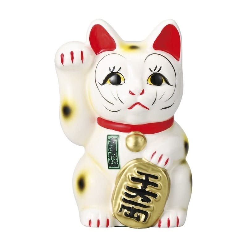 Maneki Neko Japonais Seto - 15 cm