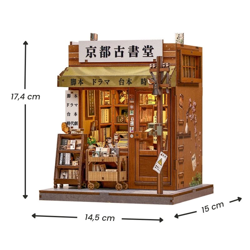 Maquette Japonaise Bois Antique Bookery of Kyoto