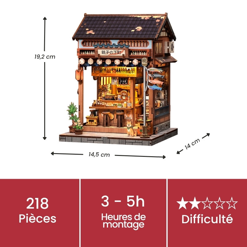Maquette Japonaise Bois Choshi No Shitamachi