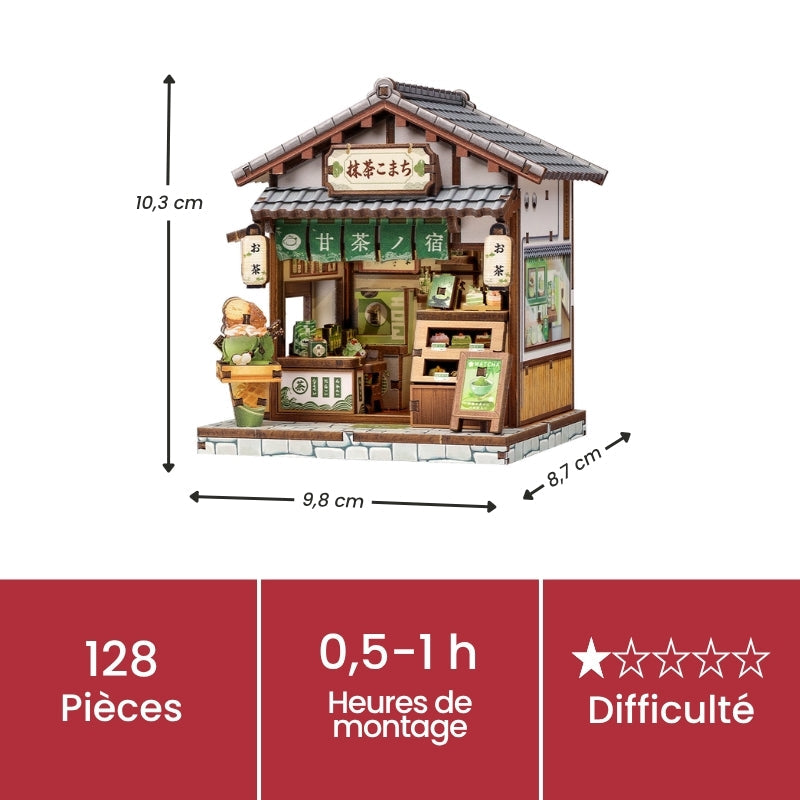 Maquette Japonaise Miniature Kyoto Matcha Cottage