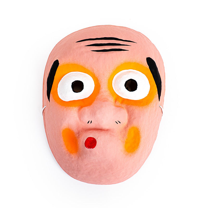 Masque Japonais Hyottoko Papier Mâché