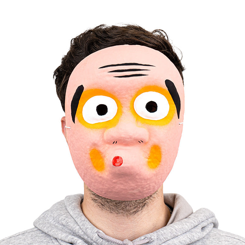 Masque Japonais Hyottoko Papier Mâché