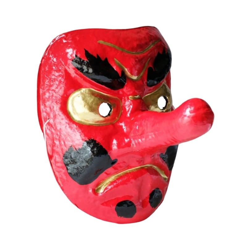 Masque Tengu Papier Mâché