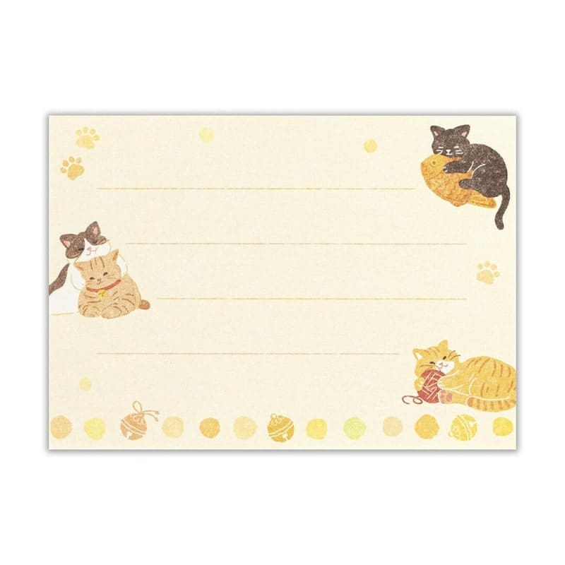 Mini Papier à Lettre & Enveloppe Chat