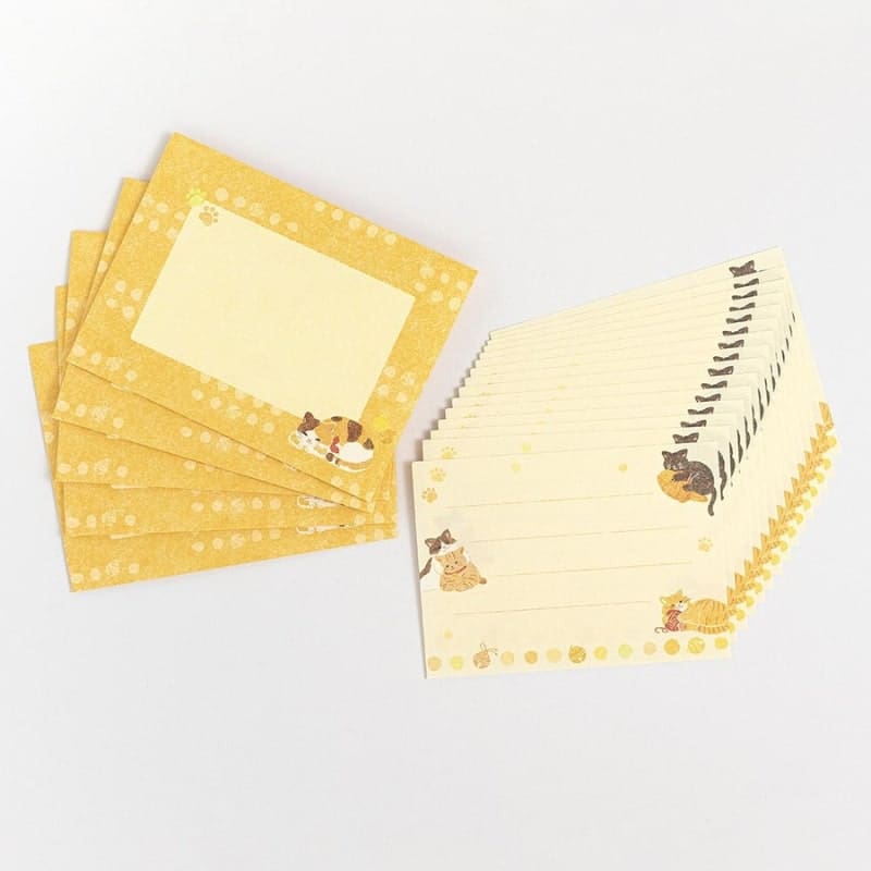 Mini Papier à Lettre & Enveloppe Chat