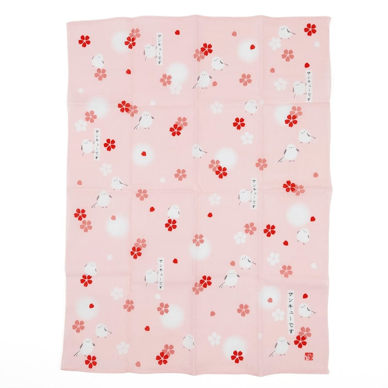 Mouchoir Tissu Japonais Oiseaux