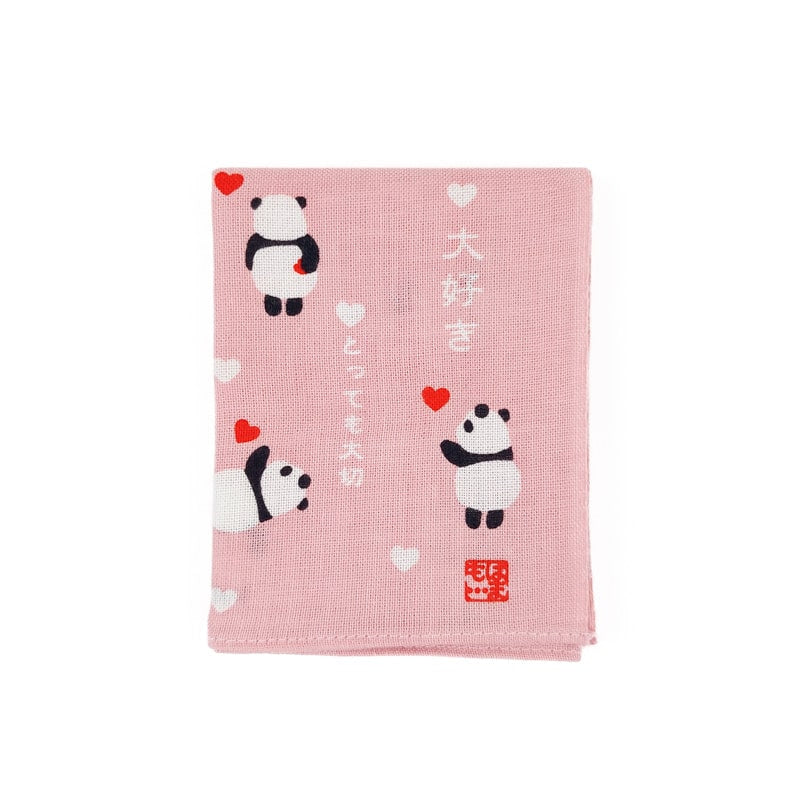 Mouchoir Tissu Japonais Panda
