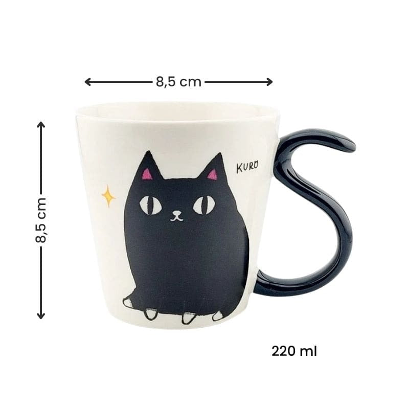 Mug Chat Neko Kuro
