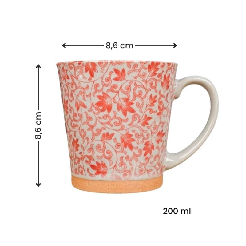 Mug Japonais Céramique Rouge