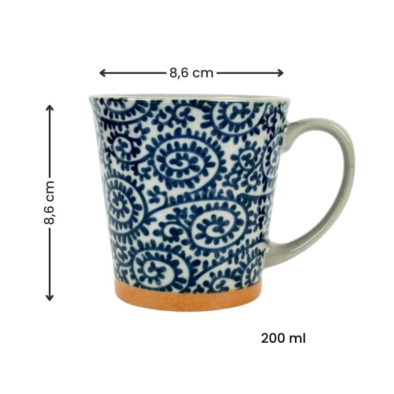 Mug Japonais Karakusa Bleu