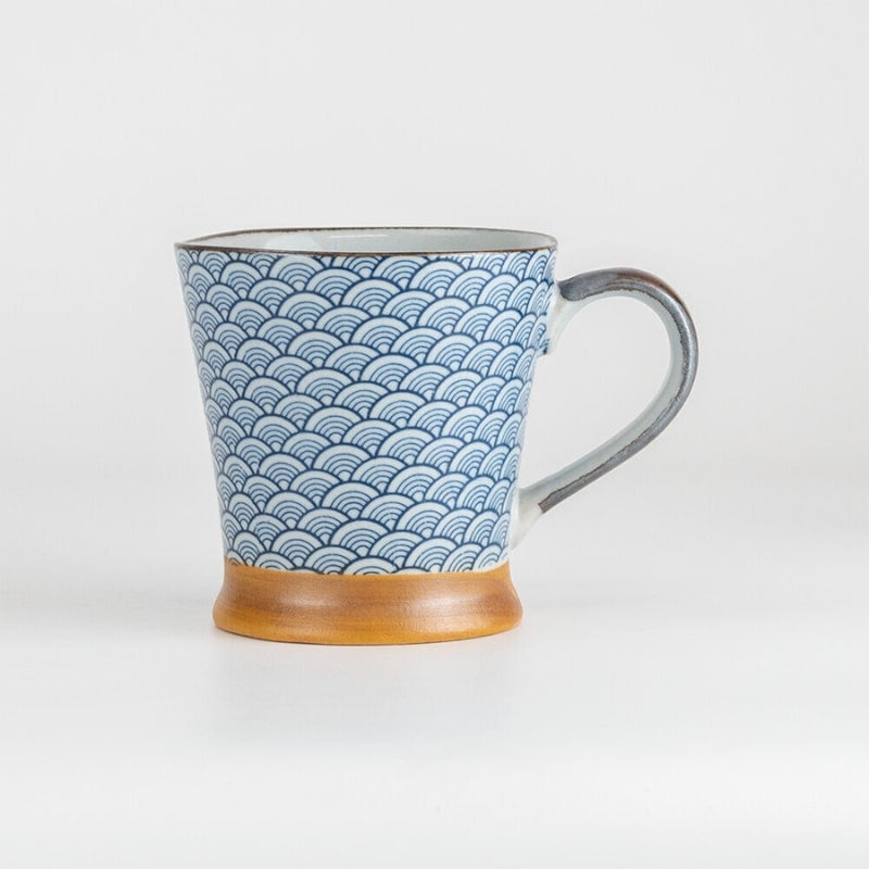 Mug Motif Japonais Bleu