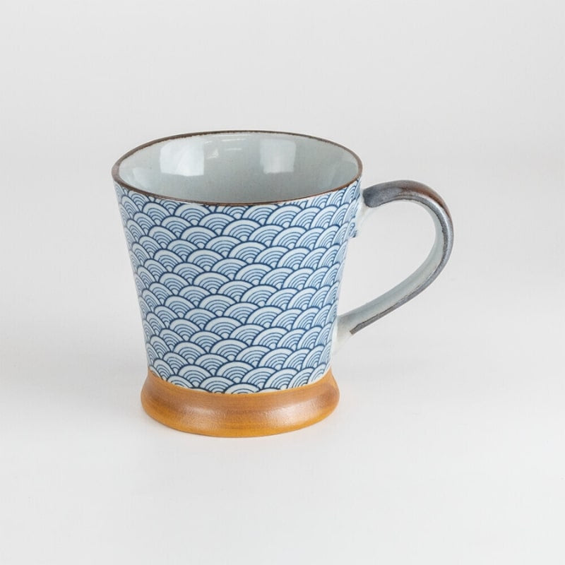 Mug Motif Japonais Bleu