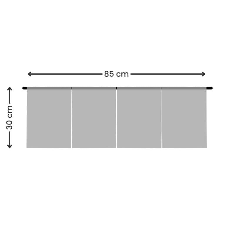 Noren Court Bleu Neko - 85 x 30 cm