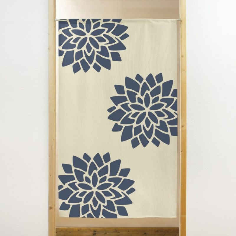 Noren Japonais Fleur Lotus - 85 x 150 cm