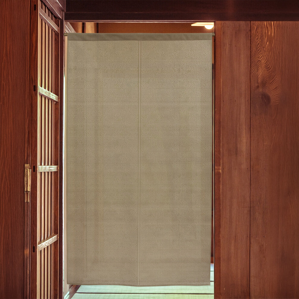 Noren Japonais Ichimatsu Marron 85 x 150 cm