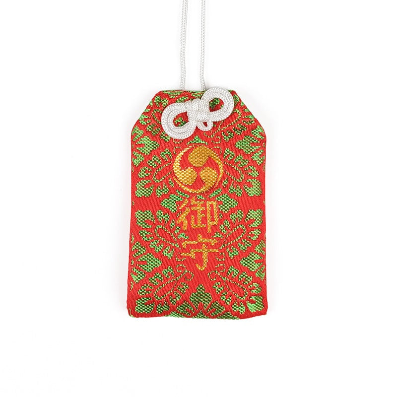 Omamori Japonais Tomoe Rouge