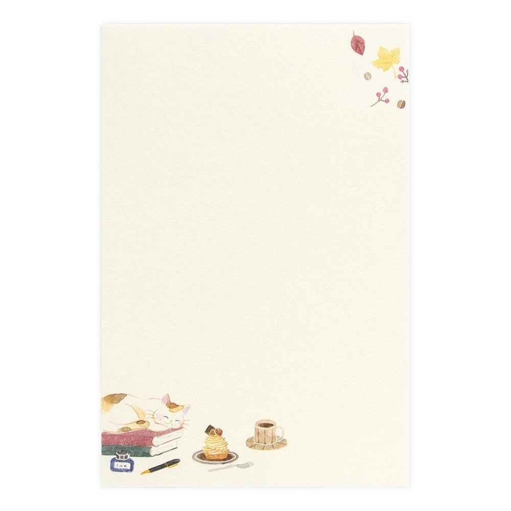 Papier à Lettre Automne Chats