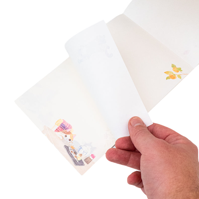 Papier à Lettre Automne Chats
