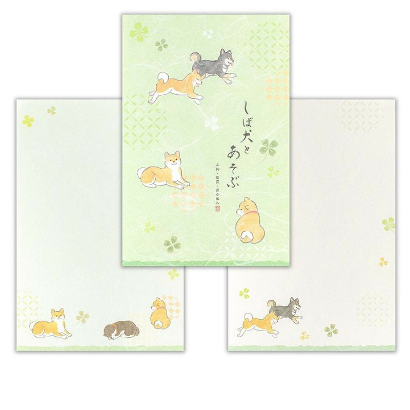 Papier à Lettre Japonais Shiba Inu