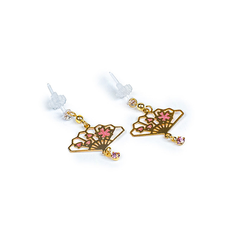 Parure Japonaise Boucles d’Oreilles & Collier Hanami