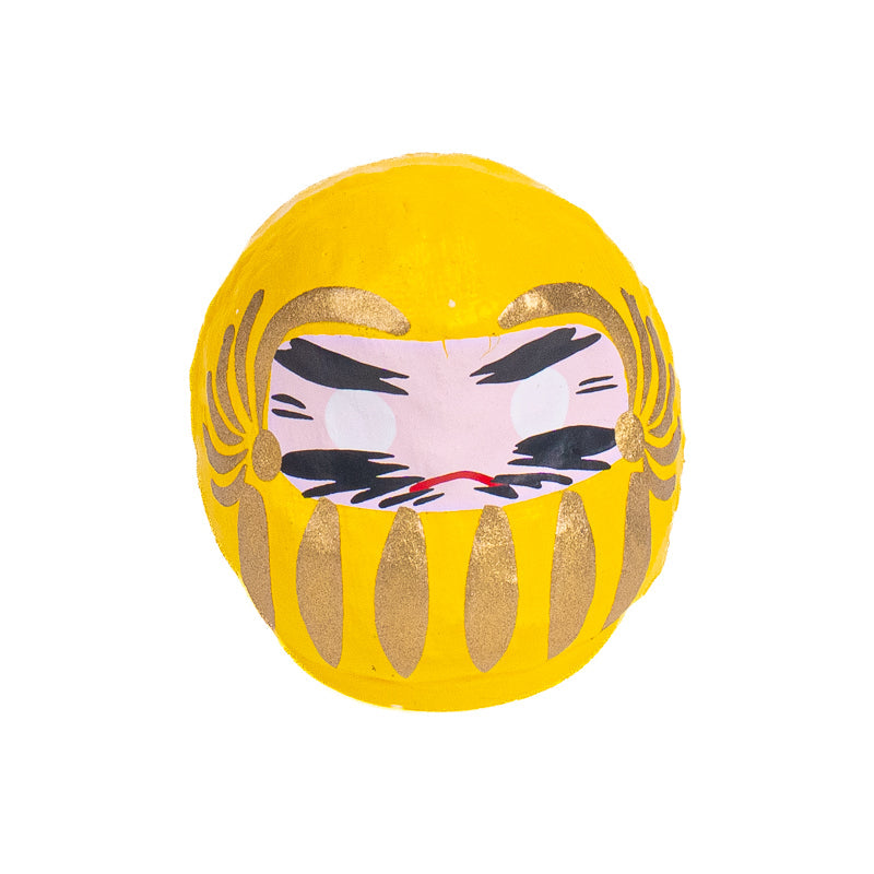 Petit Daruma Japonais 4 cm - Coloris multiples Jaune