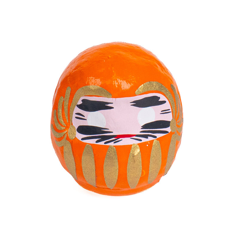 Petit Daruma Japonais 4 cm - Coloris multiples Orange