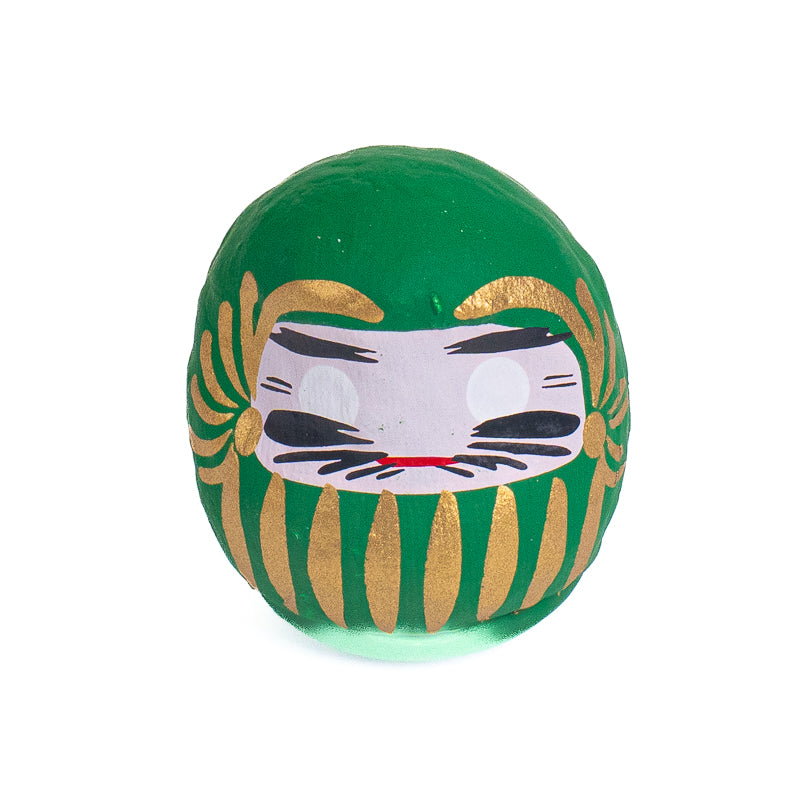 Petit Daruma Japonais 4 cm - Coloris multiples Vert
