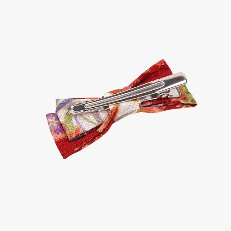 Petite Barrette Cheveux Japonaise Rouge