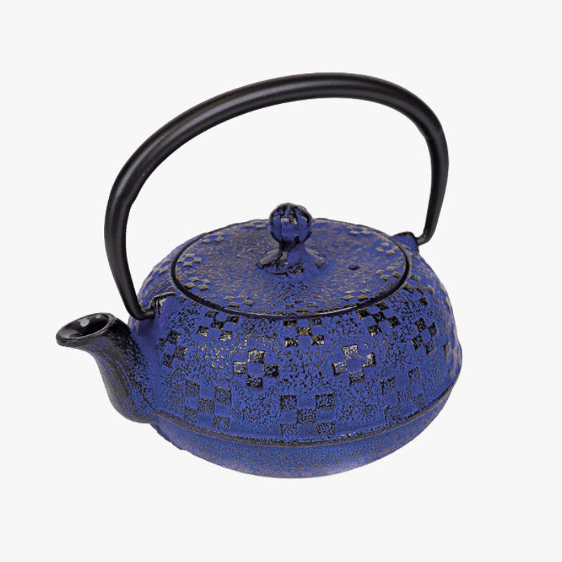 Petite Théière Japonaise en Fonte Tetsubin Indigo