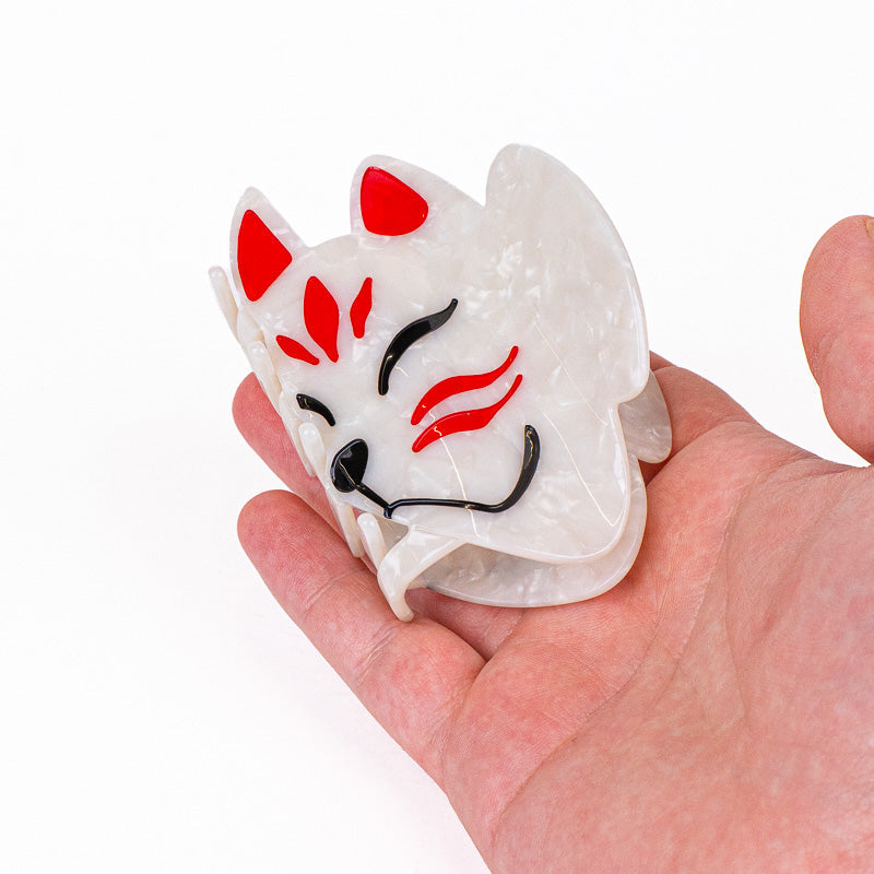 Pince à Cheveux Japonaise Masque Kitsune