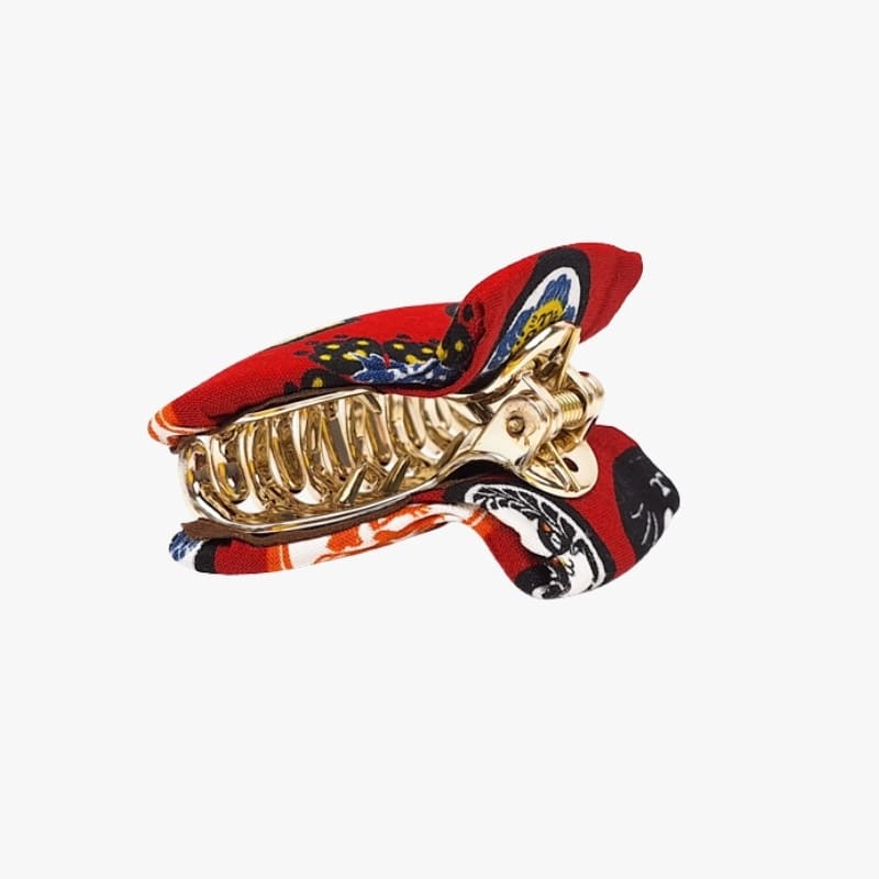 Pince à Cheveux Japonaise Tissu Chat