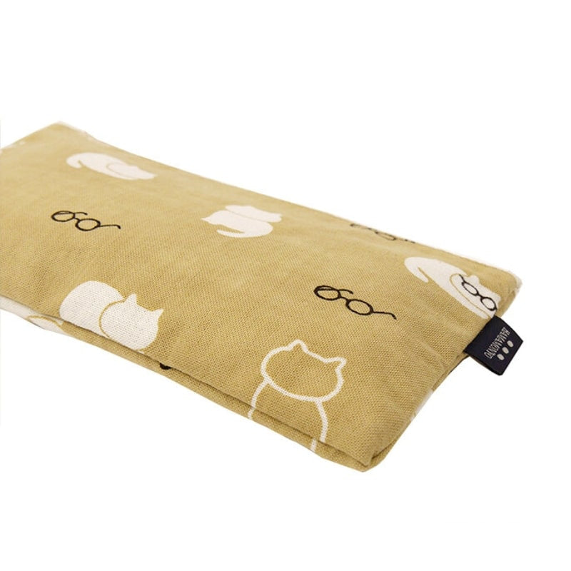 Pochette Japonaise Chat Beige
