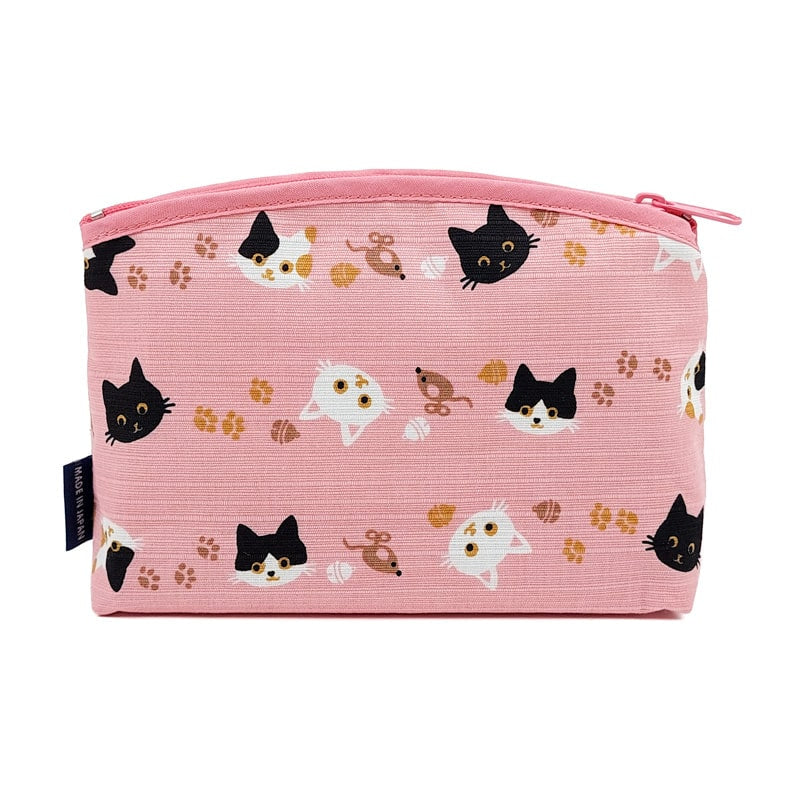 Pochette Japonaise Chat Rose