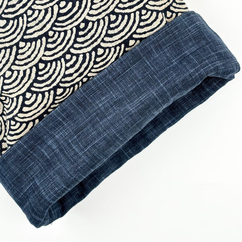 Pochette Tissu Japonais Seigaiha