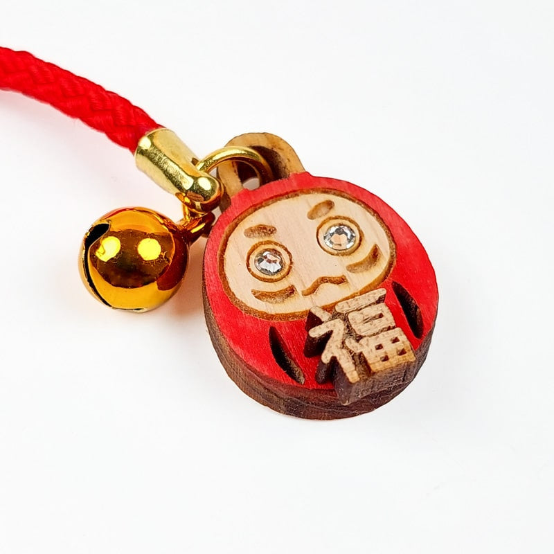 Porte - Clé Daruma Bois