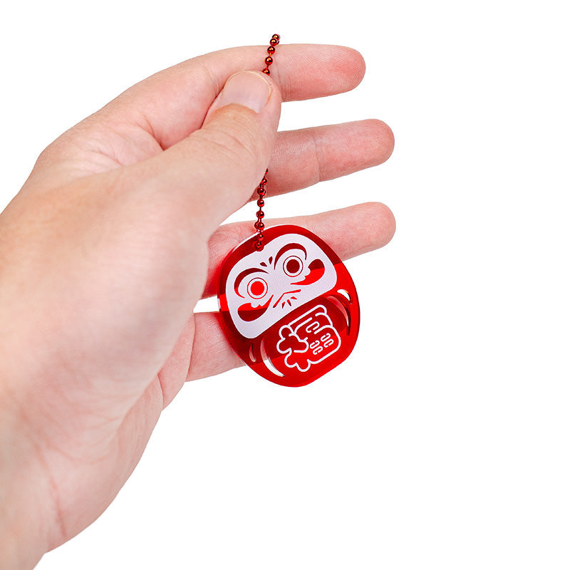 Porte-Clé Daruma Rouge Fluo