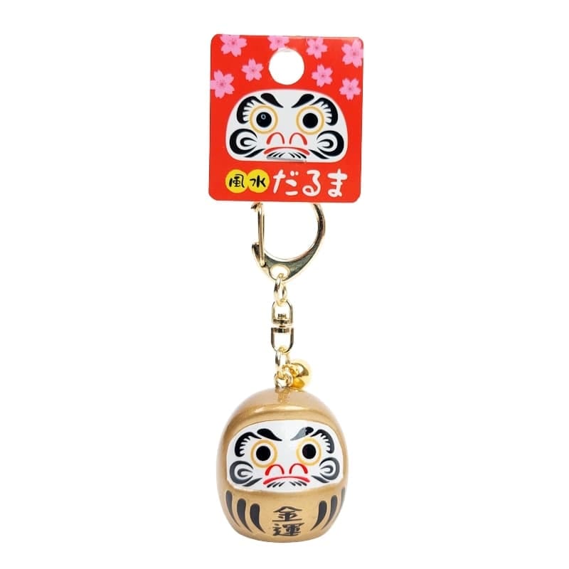 Porte-Clé Grand Daruma - Couleur au choix - Doré