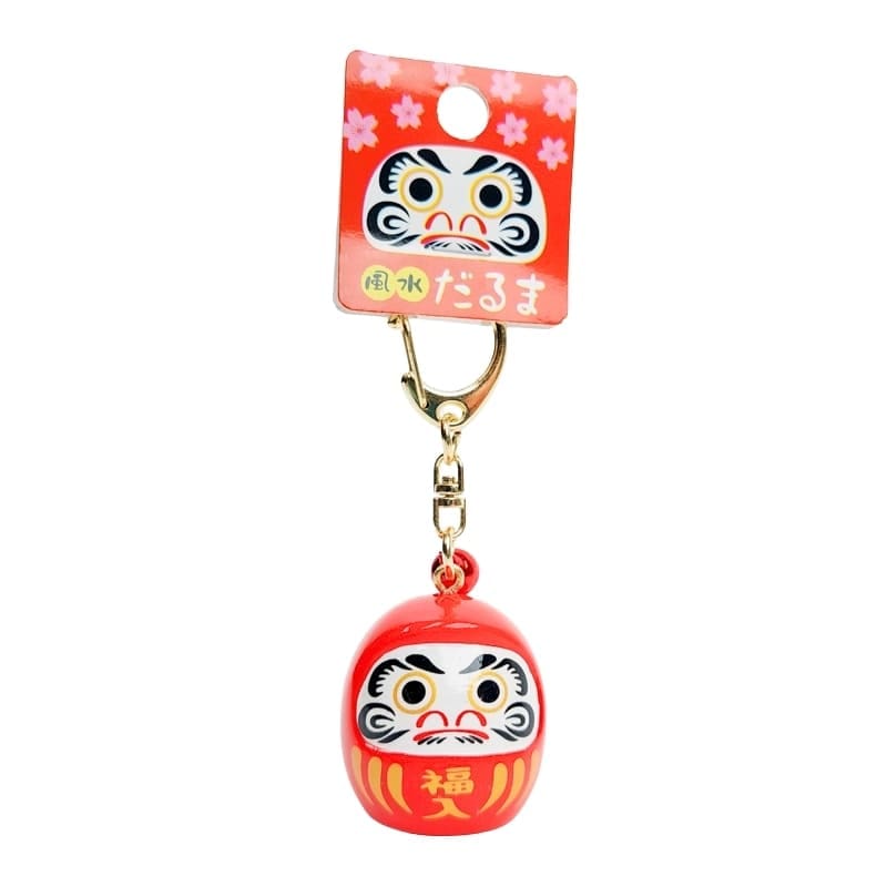 Porte-Clé Grand Daruma - Couleur au choix - Rouge