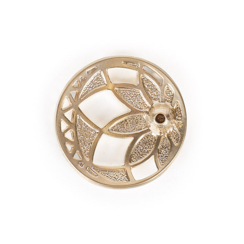 Porte-encens Japonais en Métal Fleur de Lotus