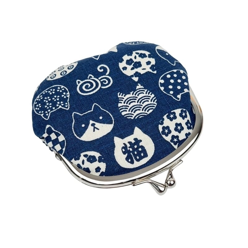 Porte-Monnaie Gamaguchi Neko Bleu