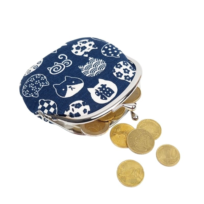 Porte-Monnaie Gamaguchi Neko Bleu