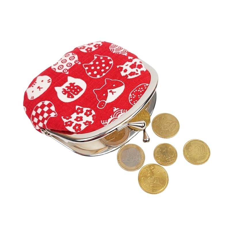 Porte-Monnaie Gamaguchi Neko Rouge