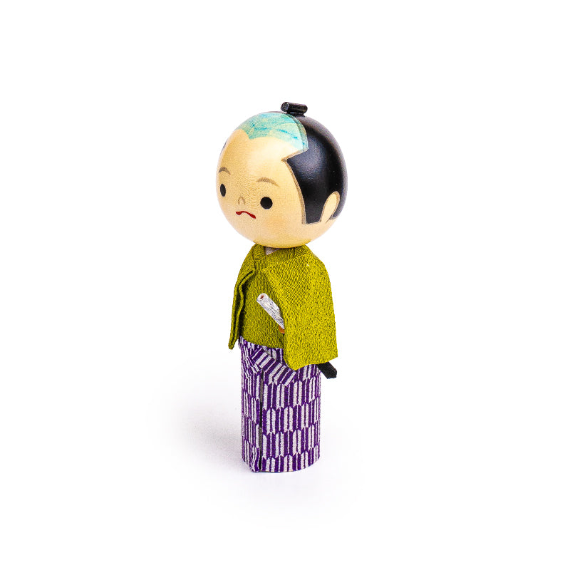 Poupée Japonaise Kokeshi Jeune Samouraï