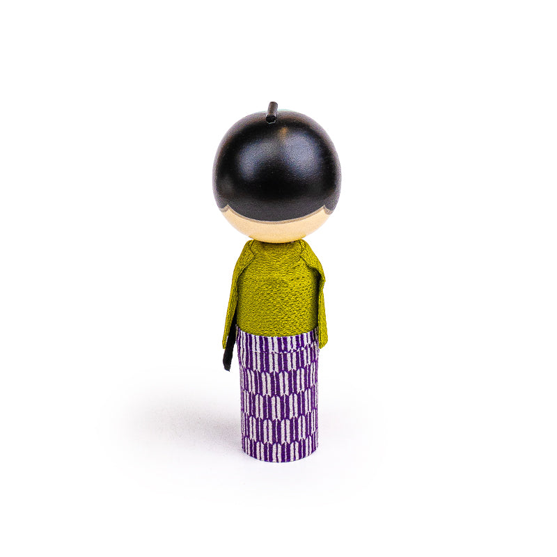 Poupée Japonaise Kokeshi Jeune Samouraï