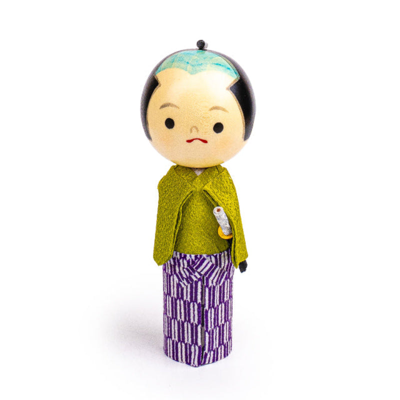 Poupée Japonaise Kokeshi Jeune Samouraï